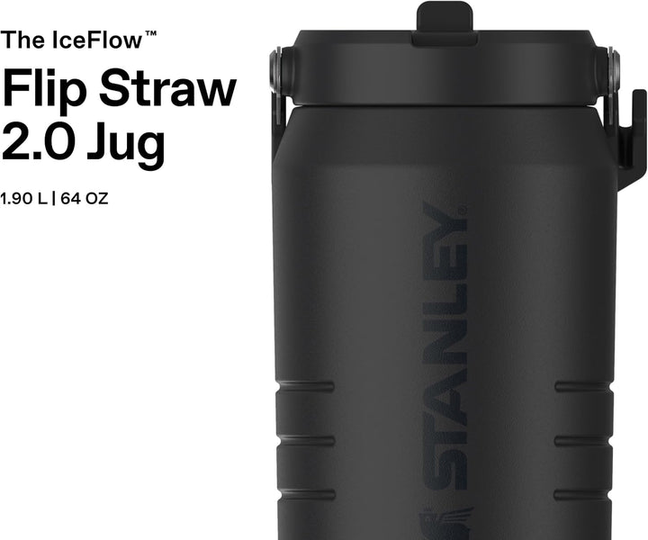 Stanley 1913 IceFlow Flip Straw Jug 1.9L - Thermobecher Kühlt 20 Stunden - 4 Tage Eisgekühlt - Ausla
