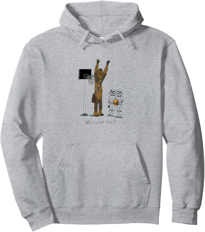 Star Wars Chewbacca Basketball Who Invited Him Pullover Hoodie