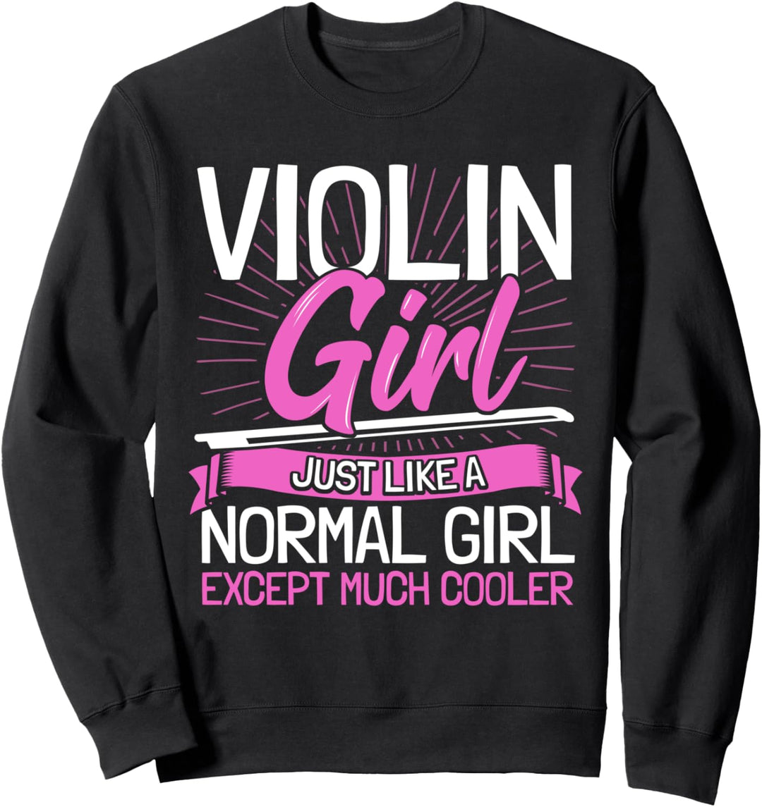 Violine Mädchen Geigenspielerin Geige Sweatshirt