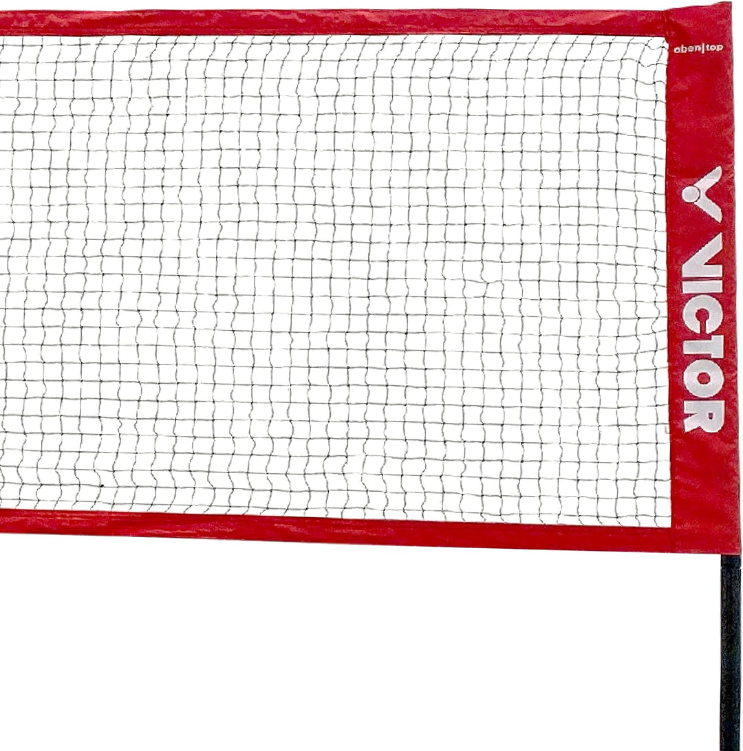 VICTOR Premium Multifunktionsnetz - höhenverstellbares Outdoor Federball Badmintonnetz – Länge 6 m o