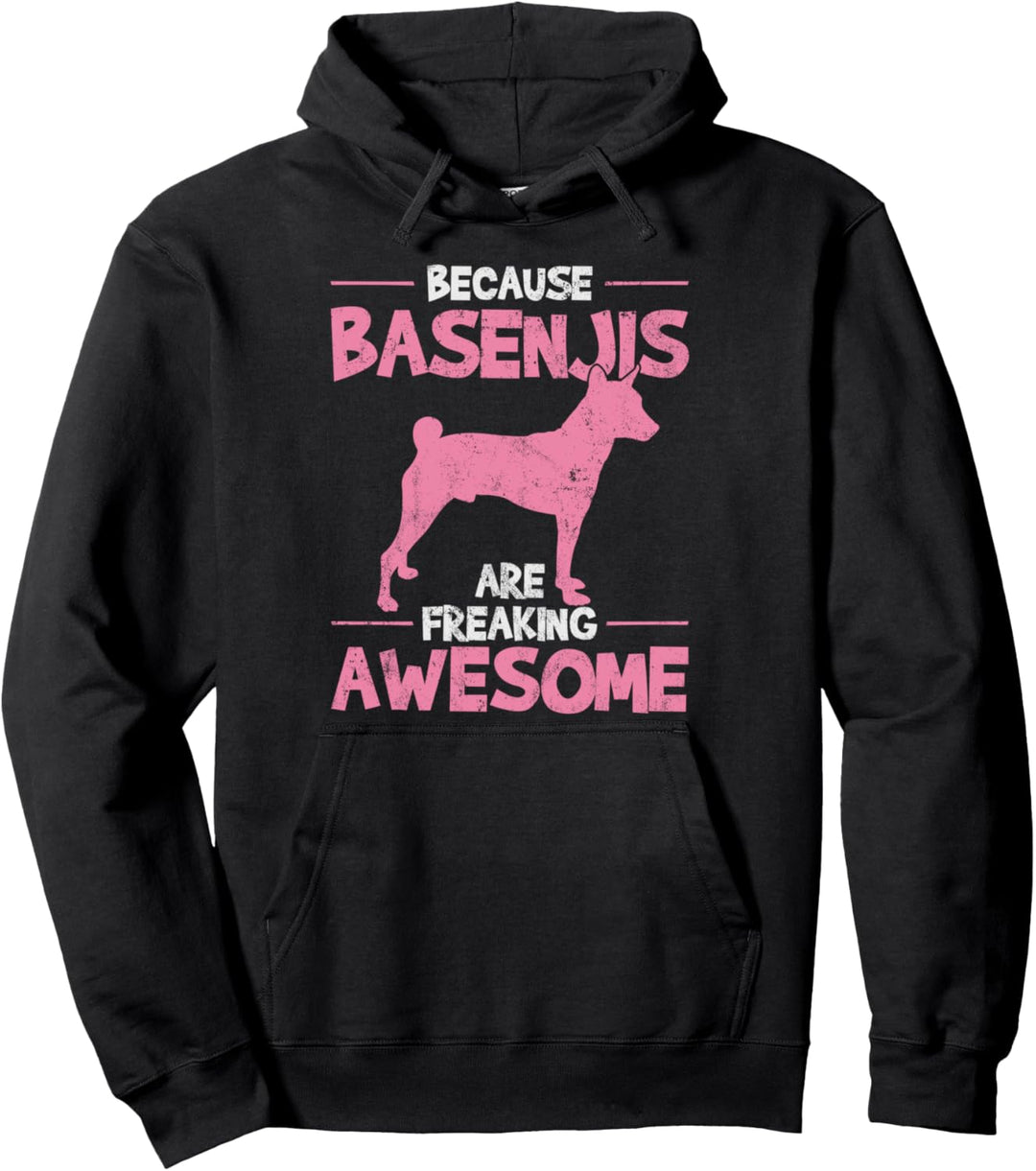 Basenji Vintage Pullover Hoodie