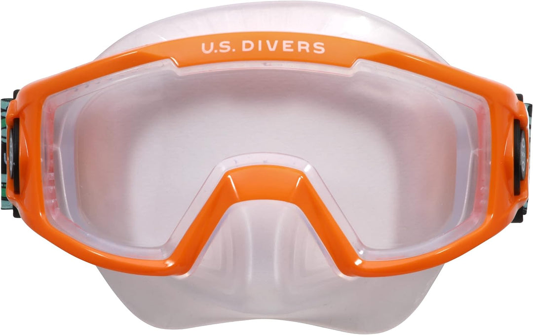 US Divers | Schnorchel Combo Avila für Kinder ab 6+ | Maske und Schnorchel BLACK ORANGE, BLACK ORANG