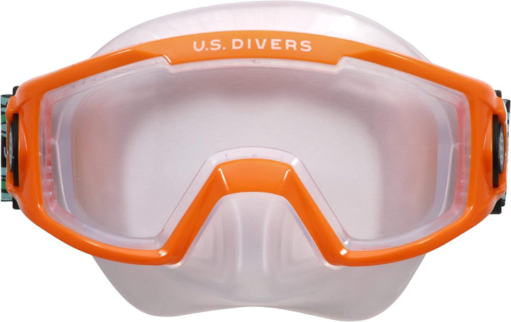 US Divers | Schnorchel Combo Avila für Kinder ab 6+ | Maske und Schnorchel BLACK ORANGE, BLACK ORANG