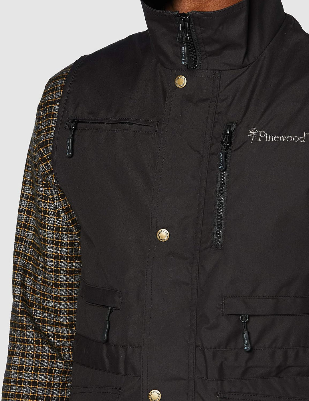Pinewood Herren Tiveden Weste - Outdoor Weste Herren mit vielen praktischen Taschen, Mückenschutz, U