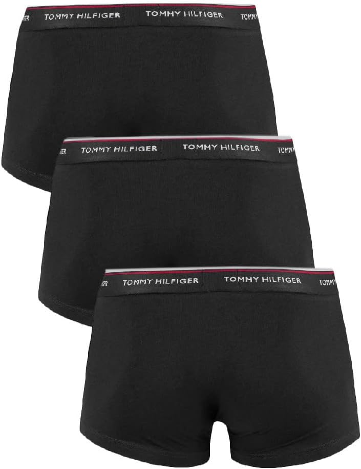Tommy Hilfiger Herren 3er Pack Boxershorts Trunks Unterwäsche M Schwarz (Black), M Schwarz (Black)
