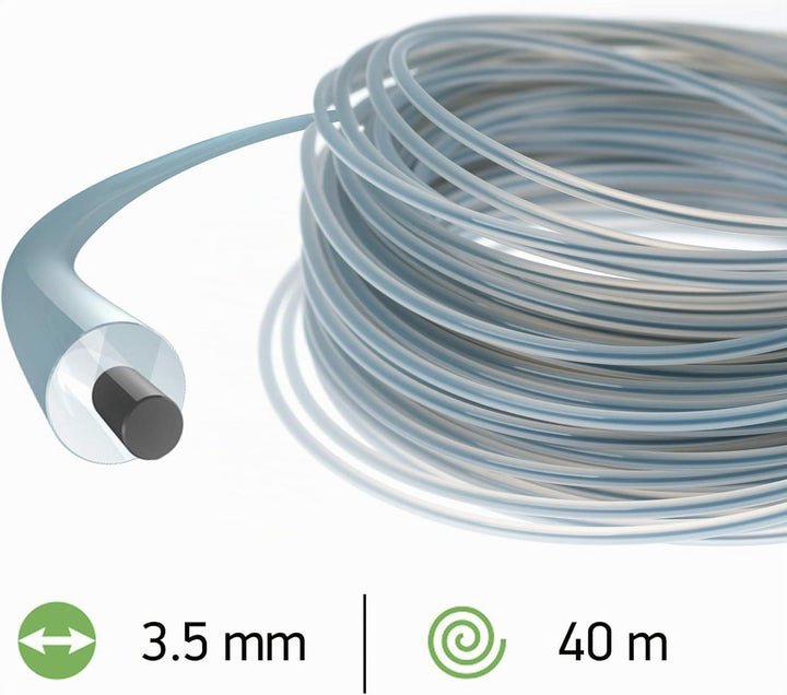 Oregon 533742 Duoline Mähfaden mit rundem Querschnitt, 3,5 mm, 40 m, Spule 3,5 MM X 40M, 3,5 MM X 40