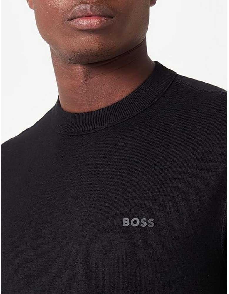 BOSS Herren Amotore Knitted-Sweater S Black1, S Black1