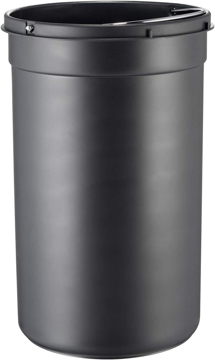 WESCO 180 312 Kickmaster Junior Abfallsammler 12 Liter schwarz 30 x 30 x 51cm (L/B/H), Edelstahl, sc
