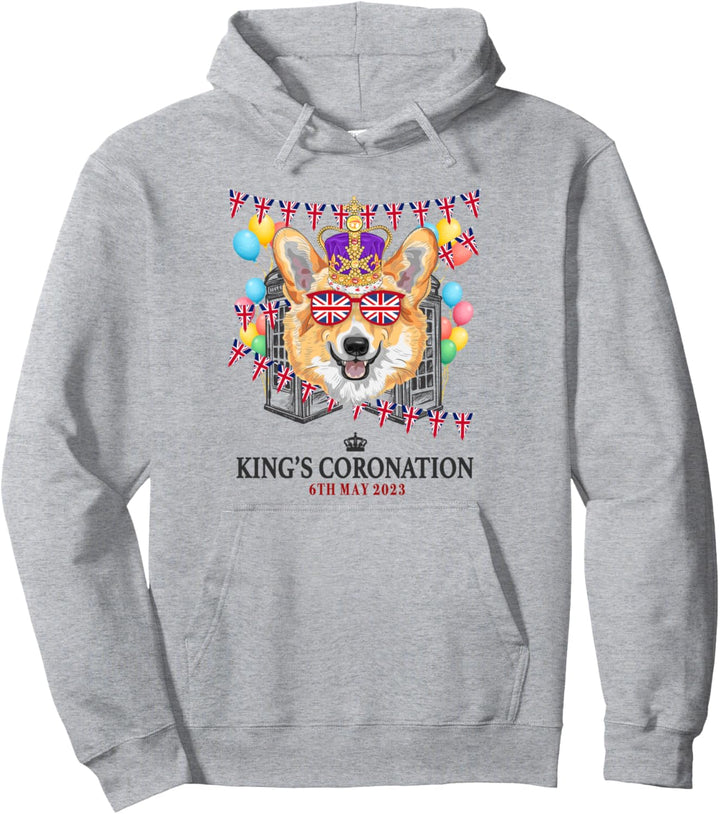 Kings Coronation Memorabilia Ideen für Frauen & Union Jack Pullover Hoodie