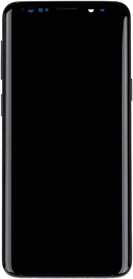 SWARK AM-OLED Kompatibel mit Samsung Galaxy S9 SM-G960 (Schwarz mit Rahmen) LCD Touch Screen Replace