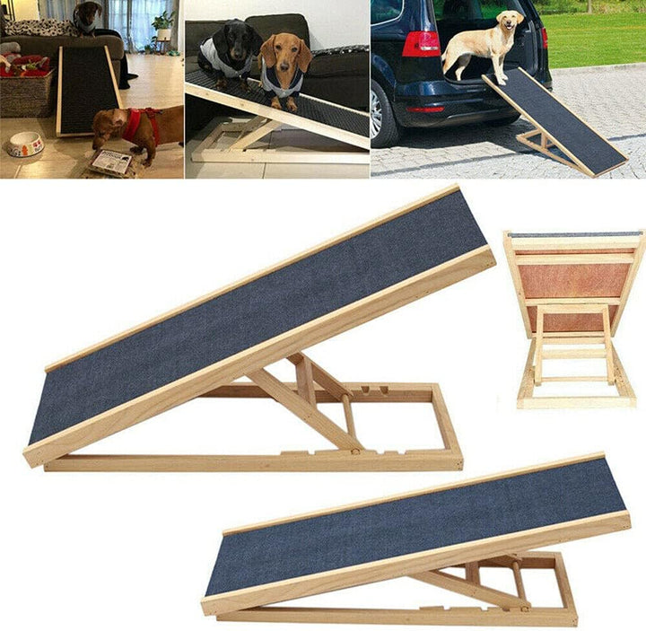 Hundetreppe für Kleine Hunde Hunderampe Auto Klappbar Bett Sofa Stufen Auffahrrampe Treppe Katzenlei