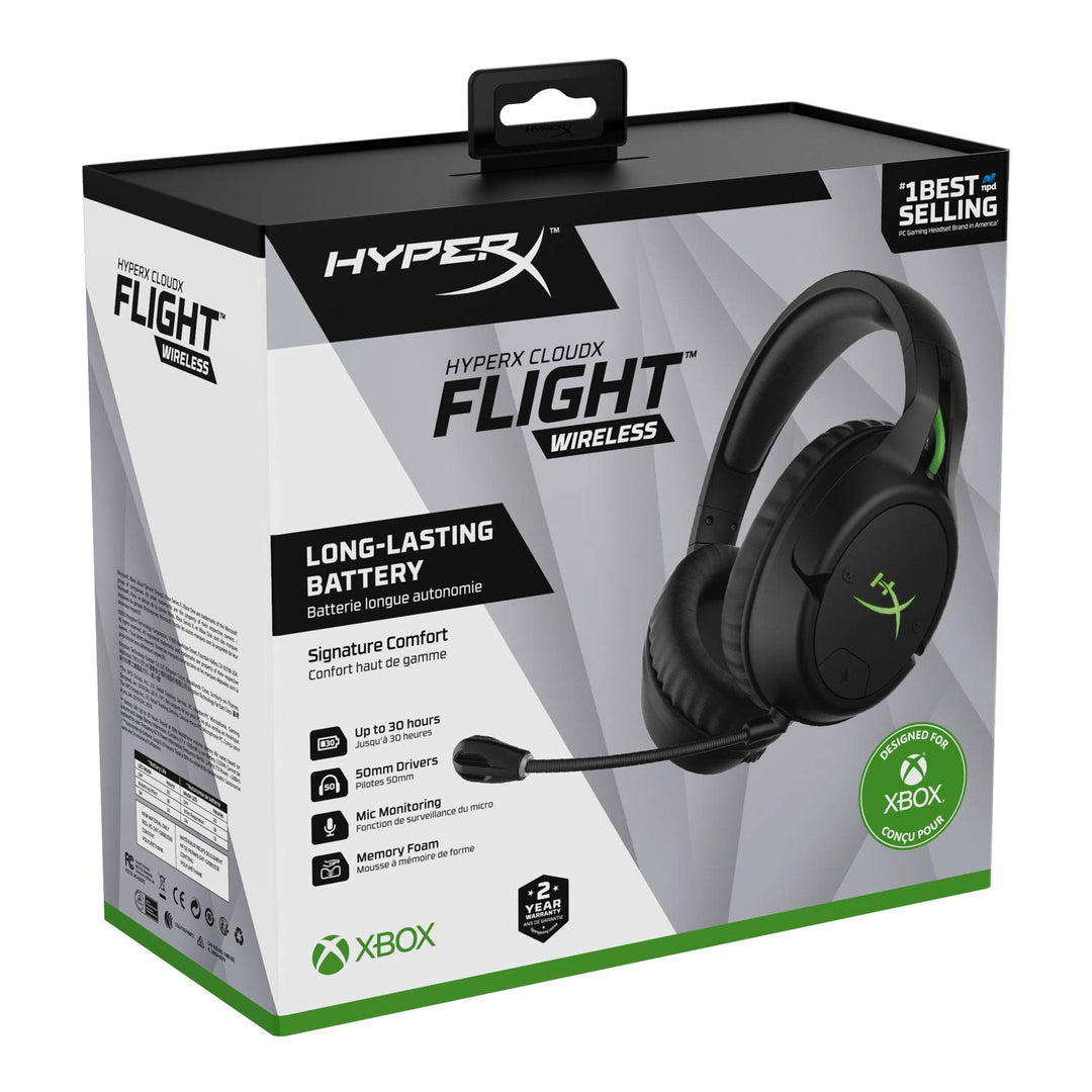 HyperX CloudX Flight für Xbox – Kabelgebundenes Gaming Kopfhörer, Schwarz