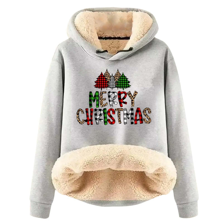 EMATOP Hoodie Damen Fleece Gefütterte Sweatshirt Winter Warm Pullover mit Kapuze Fleecepullover Kusc