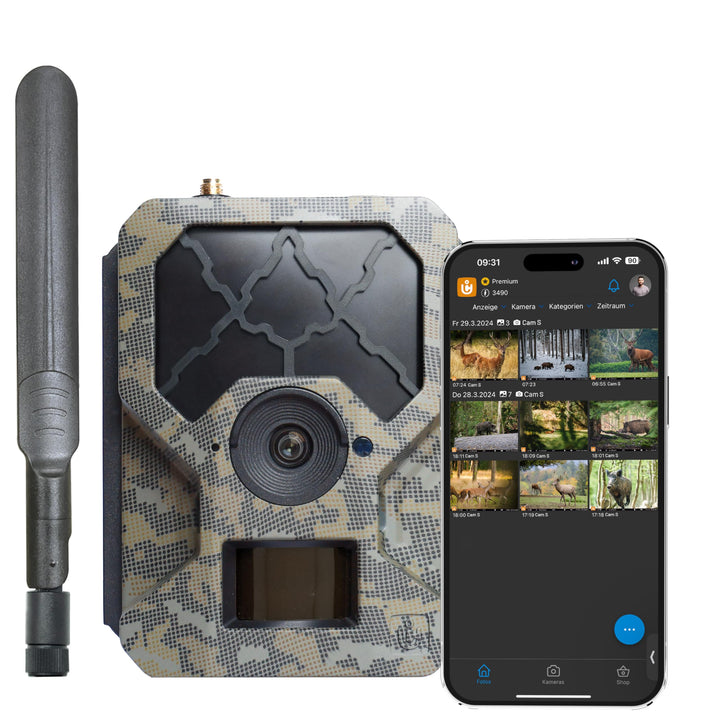icuserver ICU CLOM Cam-S 4G Outdoor Wildkamera mit Handyübertragung und Bewegungsmelder – Nachtsicht