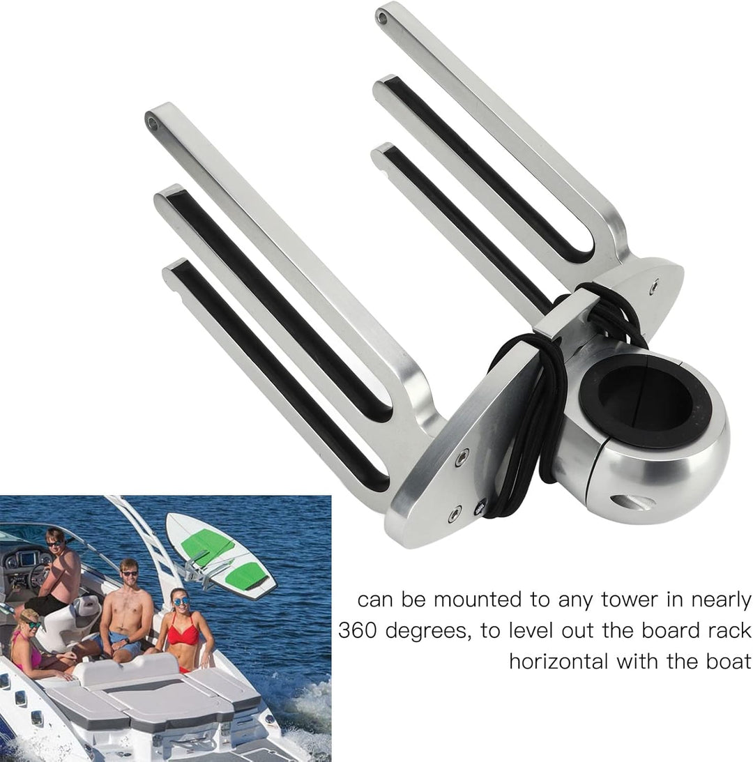 Aramox Wakeboard-Rack, Wakeboard-Turmhalterung mit Verstellbarem Winkel, Polierte Aluminiumlegierung