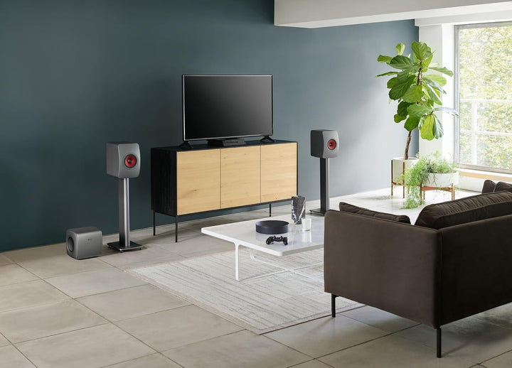 KEF KC62 Leistungsstarker Aktiver Subwoofer | Schwarz | 1000 Watt, Schwarz