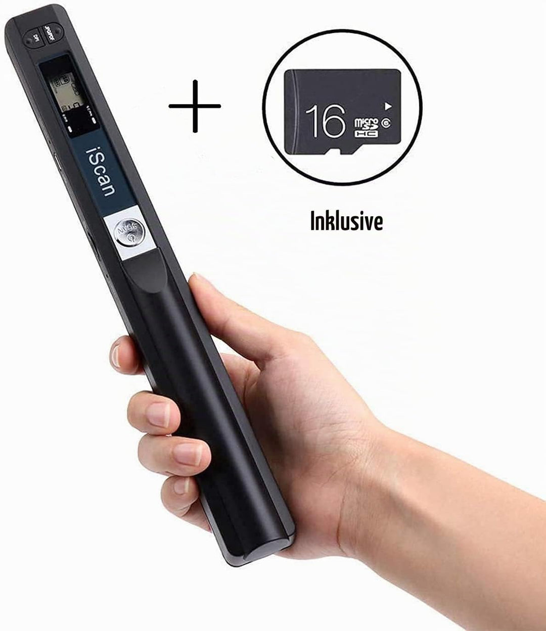 Tragbarer Dokumentenscanner mit 16GTF-Karte, 900 DPI A4 Handscanner Dokumentenscanner, JPG/PDF Hochg