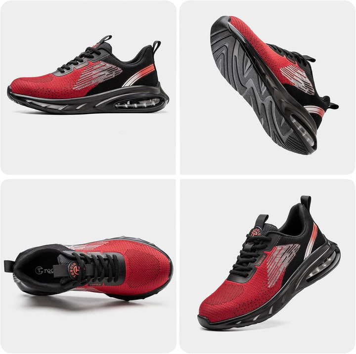 tqgold Sicherheitsschuhe Herren Damen Leicht Arbeitsschuhe Sportlich Schutzschuhe Stahlkappenschuhe