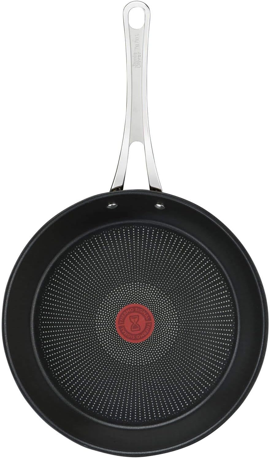 Tefal Jamie Oliver Cook's Classics Edelstahl Bratpfanne, 30 cm, Antihaftbeschichtung, Hitzeindikator