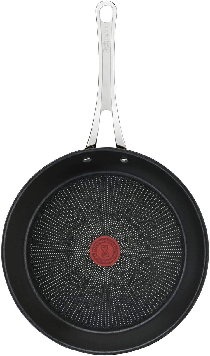 Tefal Jamie Oliver Cook's Classics Edelstahl Bratpfanne, 30 cm, Antihaftbeschichtung, Hitzeindikator