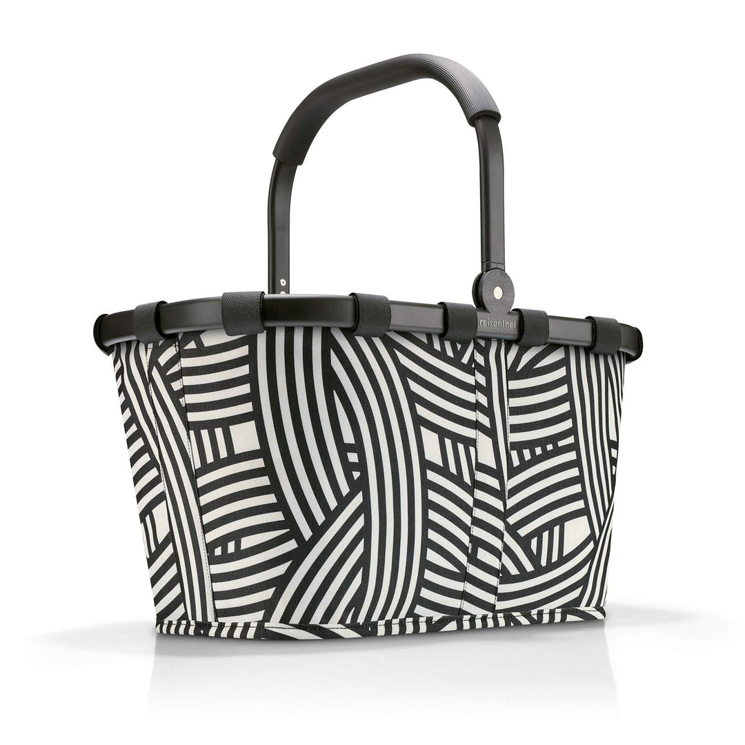 reisenthel carrybag Frame Zebra – Stabiler Einkaufskorb mit viel Stauraum und praktischer Innentasch