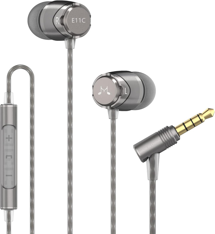 SoundMAGIC E11C Kabelgebundene Kopfhörer mit Mikrofon, HiFi-Stereo-Ohrhörer, geräuschisolierende In-