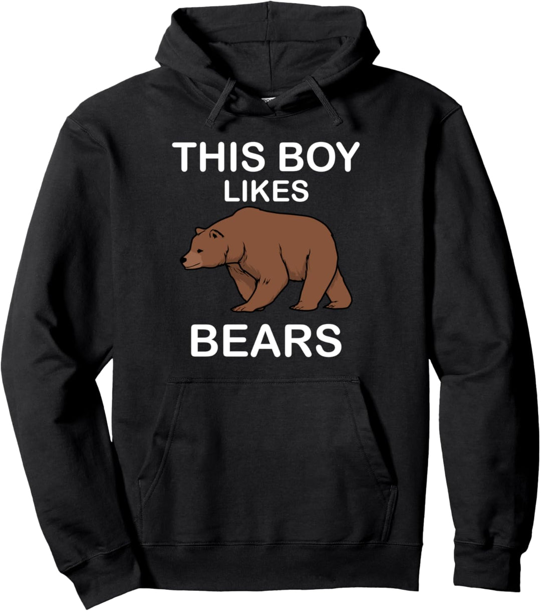 Braunbär Lustiger Spruch Junge mag Grizzly Pullover Hoodie