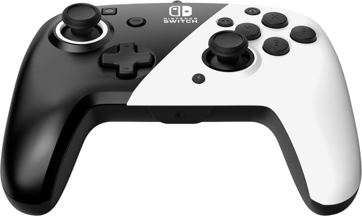 PDP Gaming Faceoff Deluxe+ verkabelt Switch Pro Controller - Schwarz and weiss - Offiziell Lizenzier