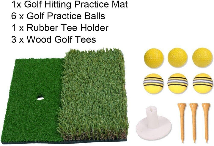 Golf-schlagmatte, Kunstrasen, Dual-oberflächen-Rasen-golfmatte, Tragbare Golf-schlagmatte Für Das Üb