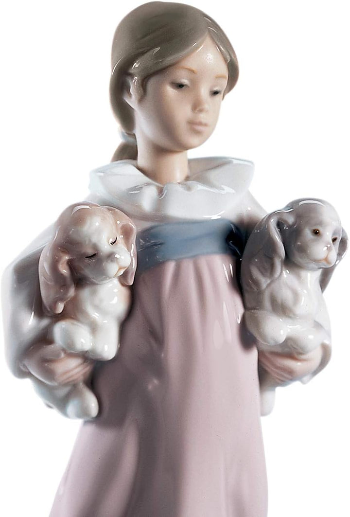 LLADRÓ Mädchen-Figur Komm, Lass Uns Spielen. Mädchen. Porzellan.