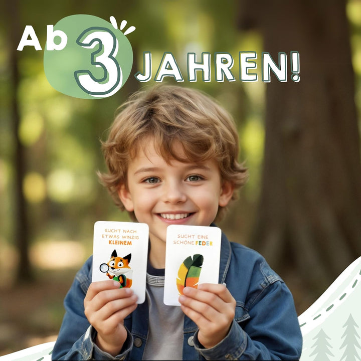 TWIVEE - Schatzsuchekarten - Finde es Suchspiel - Gefunden Outdoor Suchspiel Kinder - Spiele ab 3, 4