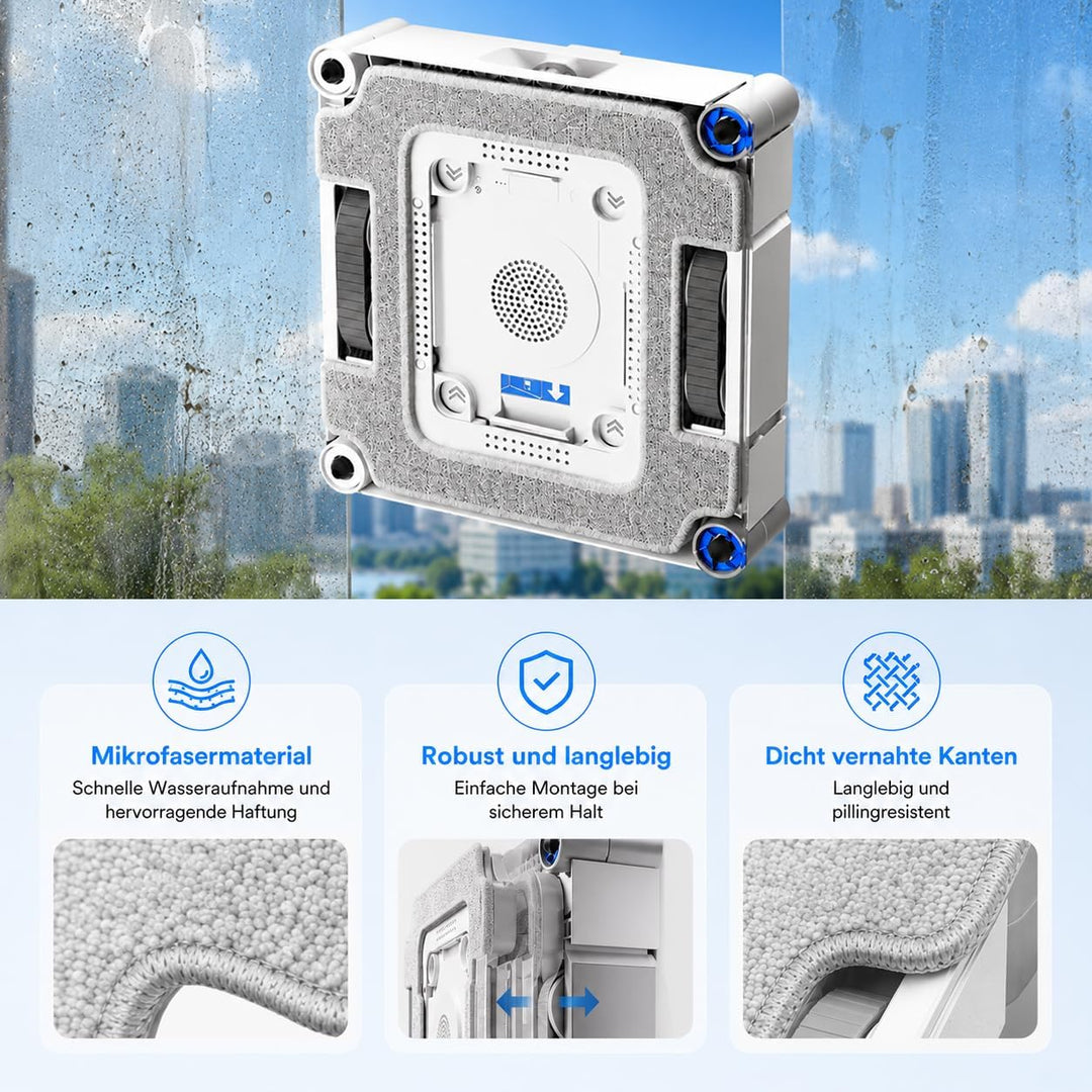 Reinigungspad-Halterung für Ecovacs Winbot W3 Omni Fensterputzroboter, 3er | Einfache Werkzeuglose M