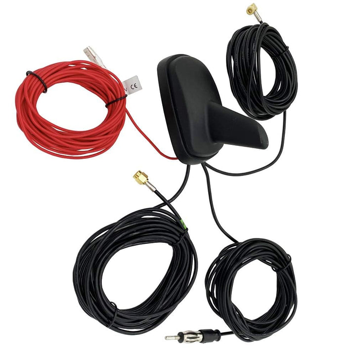 Vecys DAB DAB + FM/AM GPS Autoantenne Haifischflosse FM/AM GPS Autodachantenne Signalverstärker SMB