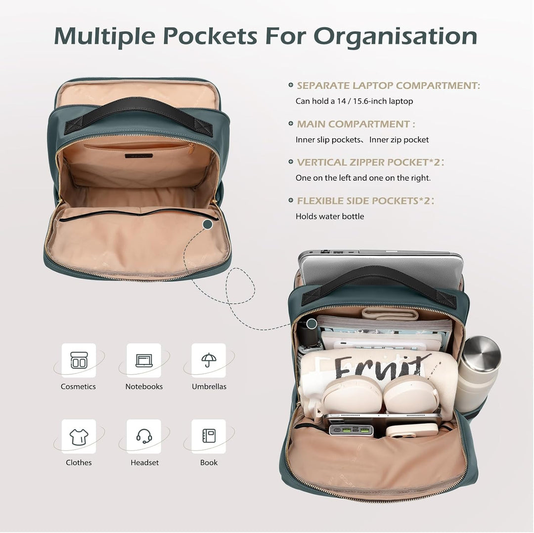 Stilvoller Laptop Rucksack für Damen von Fluggesellschaften zugelassen, Perfekt für die Arbeit das C