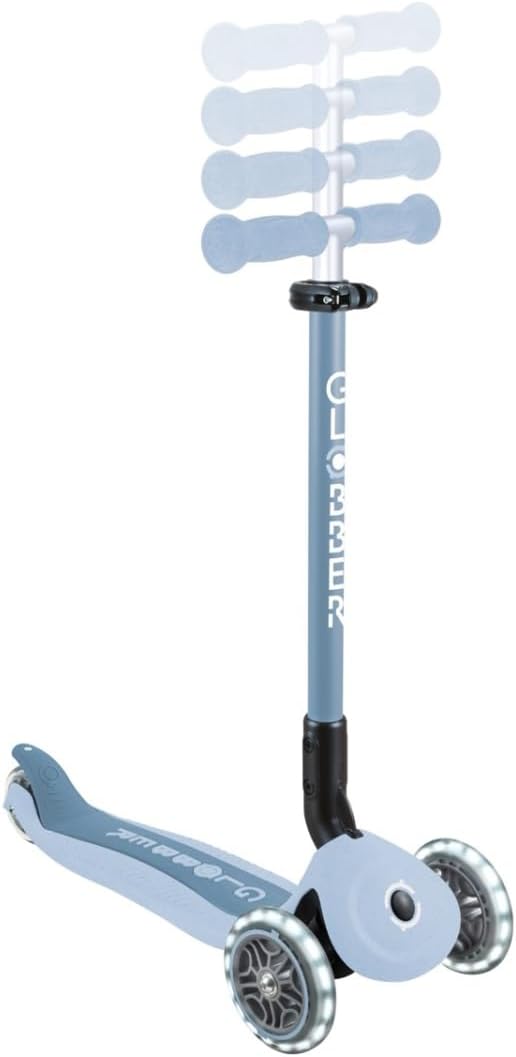 GLOBBER GO-UP Active Lights ECO 3in1 – Tretroller, Dreirad und Laufrad für Kinder – höhenverstellbar