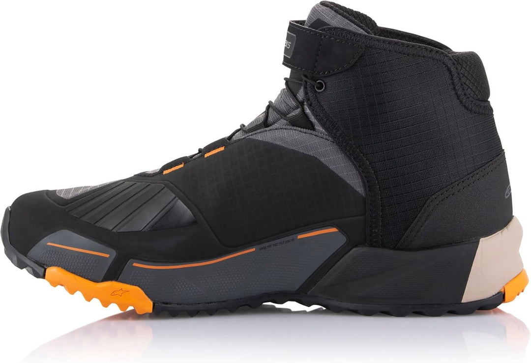 Alpinestars CR-X Drystar Motorradschuhe 40 EU Schwarz Hellbraun Orange, 40 EU Schwarz Hellbraun Oran
