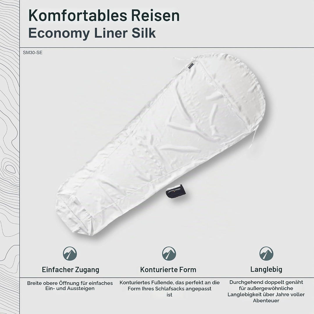Cocoon Inlett Seide Eco, weiss 1 (Mumie), 1 (Mumie)