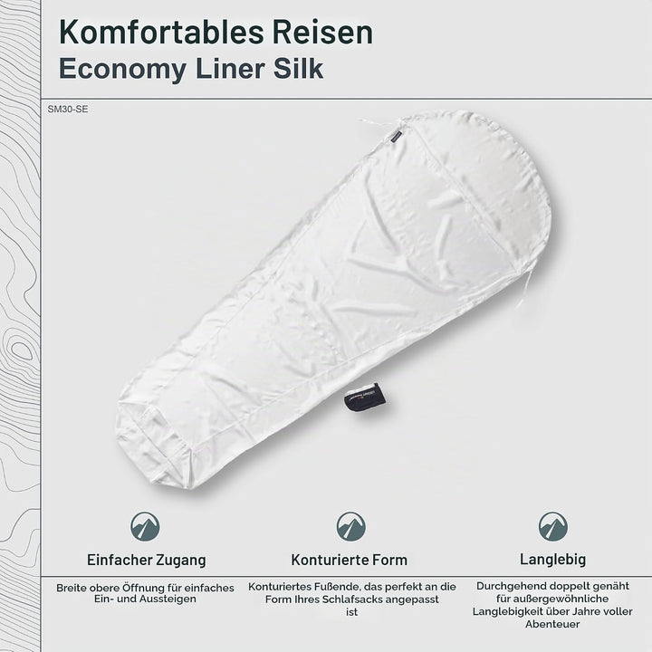 Cocoon Inlett Seide Eco, weiss 1 (Mumie), 1 (Mumie)
