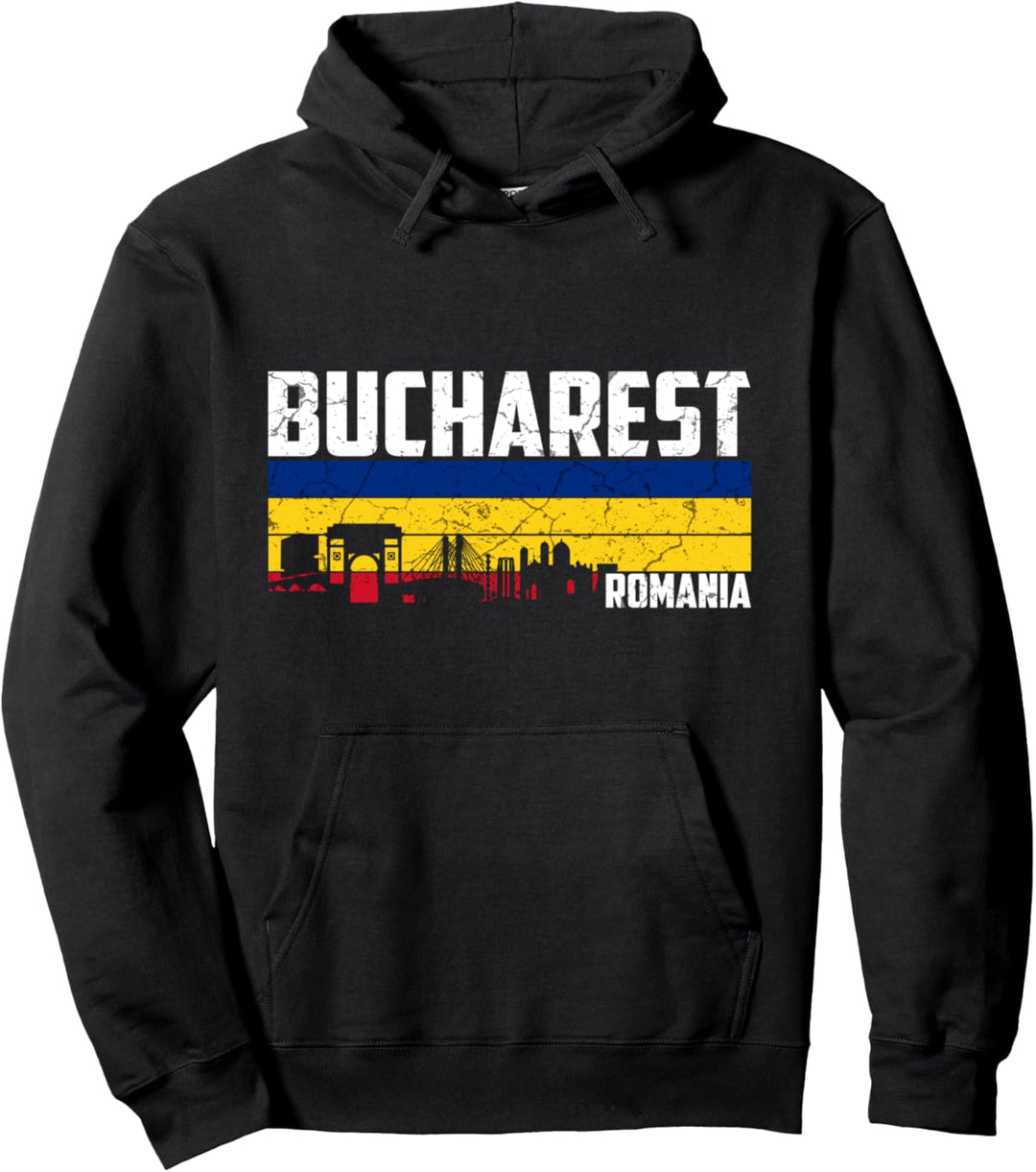 Mein Bukarest Skyline Rumänien Heimat Stadt Souvenir Pullover Hoodie