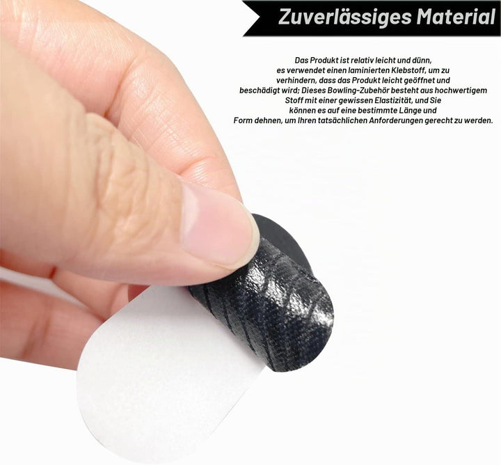 100 Stück Bowling Daumenband, Schwarzes Bowling Finger Tape, Schützendes Bowlingband, Elastisches Bo