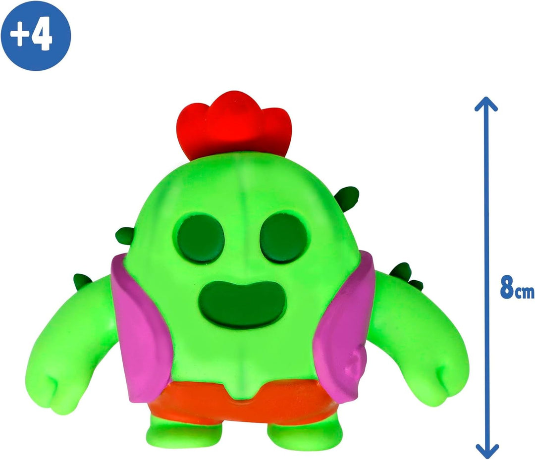 Bizak Monsterflex Brawl Stars Sammelfigur Spike, super ausziehbar und elastisch, 13 cm, 10 zum Samme
