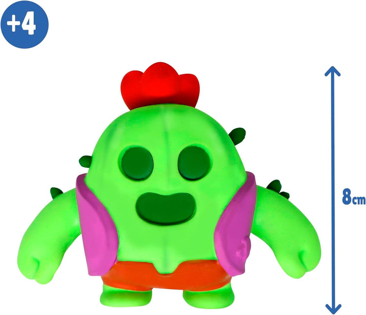 Bizak Monsterflex Brawl Stars Sammelfigur Spike, super ausziehbar und elastisch, 13 cm, 10 zum Samme