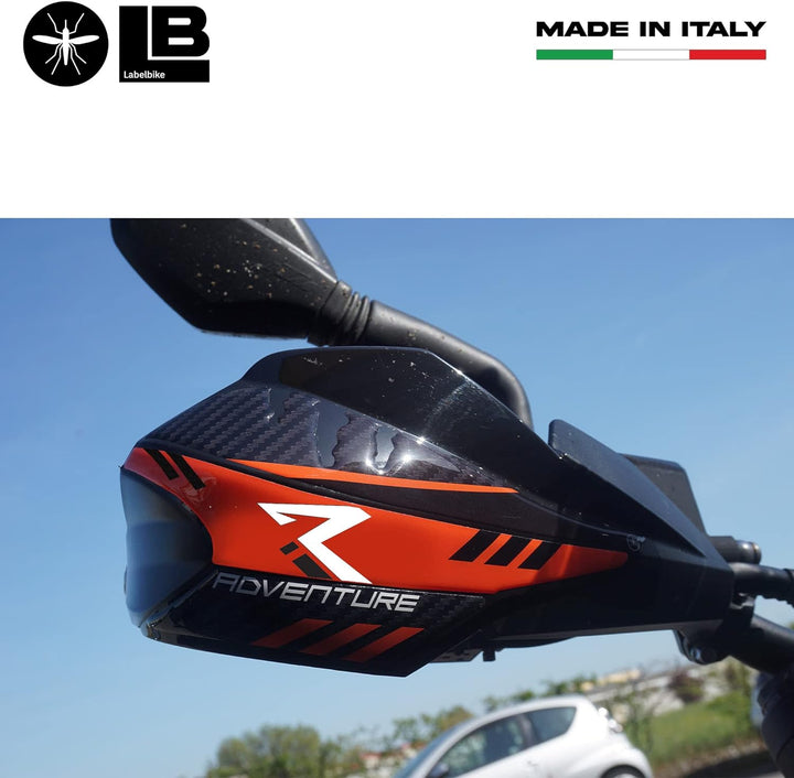 labelbike - Aufkleber aus Harz 3D Gel Handschutz Motorrad kompatibel mit KTM 790 890 1090 1190 Adven