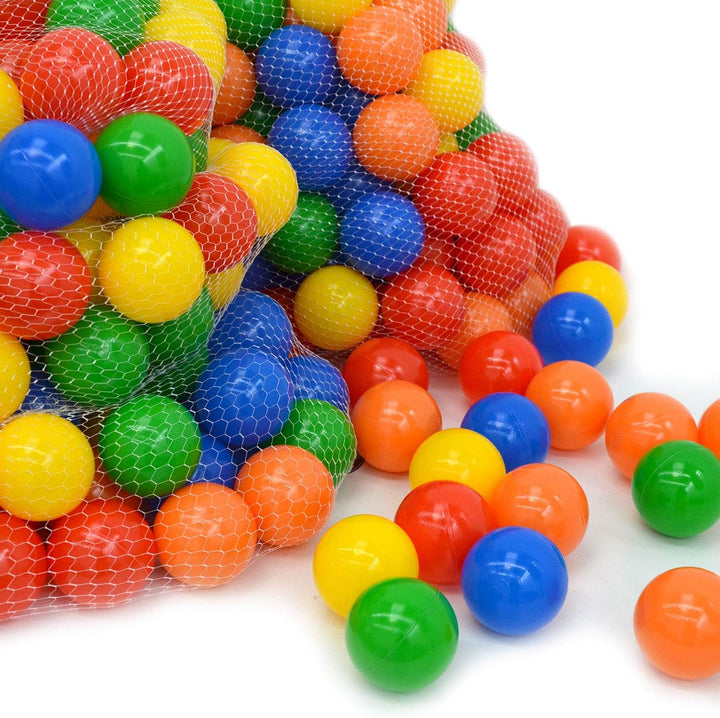 LittleTom 1000 Bunte Bälle für Bällebad 7cm Babybälle Plastikbälle Baby Spielbälle, 1000