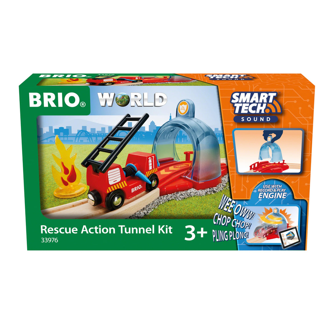BRIO World 33976 Smart Tech Sound Feuerwehreinsatz - Zubehör für die BRIO Holzeisenbahn - Interaktiv