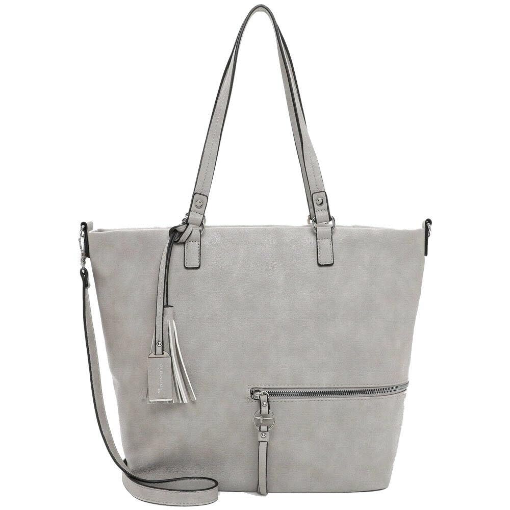 Tamaris Shopper TAS Nele 32803 Damen Handtaschen Uni Einheitsgrösse Lightgrey 810, Einheitsgrösse Li