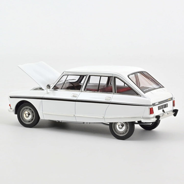 Norev 181679 Citroën Ami Super 1974 Meije White 1:18 Miniatur, Mehrfarbig, 1/18e
