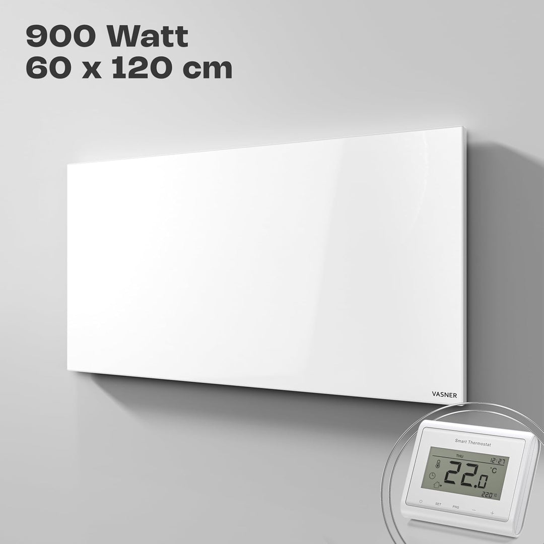 VASNER Citara M RX Infrarotheizung mit Funksystem – Heizung mit Funk Thermostat 300-1100 Watt, Funkh