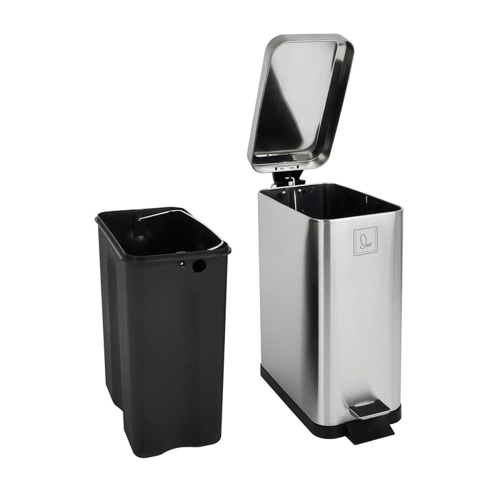 SVITA STM10 Mülleimer Treteimer Tretmülleimer Abfalleimer 10l inkl. Inneneimer Softclose-Deckel Fuss