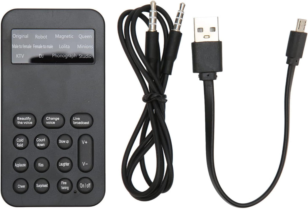 Ghostface Voice Changer, Handheld Microphone Voice Changer, Portable Voice Changer Device, with 8 So